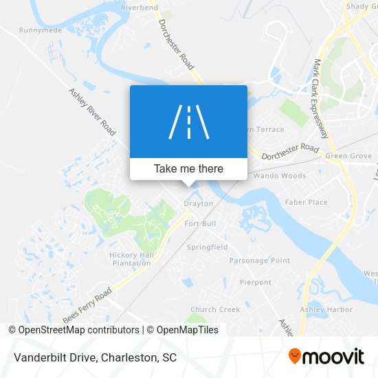 Vanderbilt Drive map