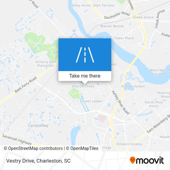 Vestry Drive map