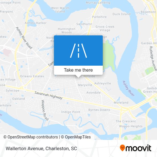 Mapa de Wallerton Avenue