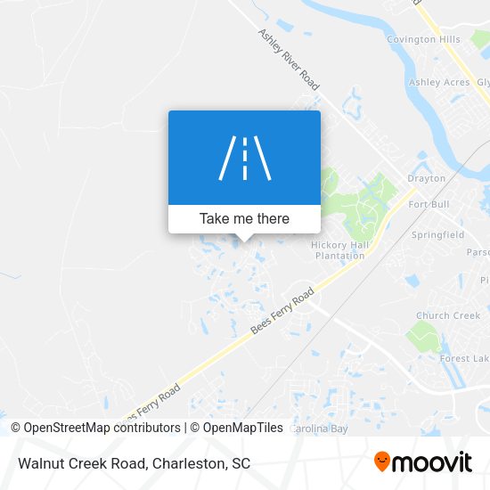 Walnut Creek Road map