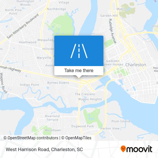 West Harrison Road map
