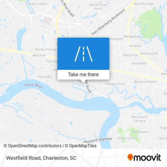 Westfield Road map