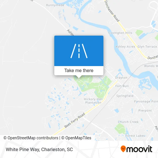 White Pine Way map