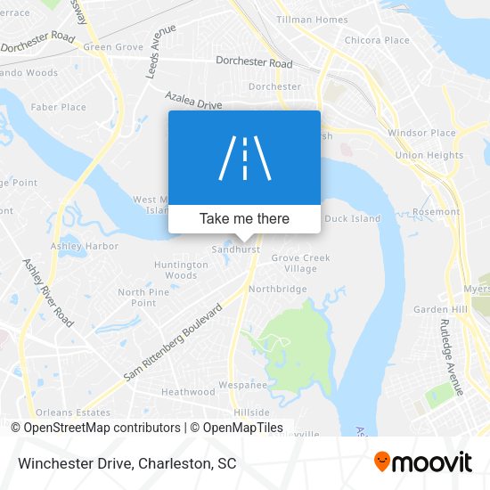 Winchester Drive map