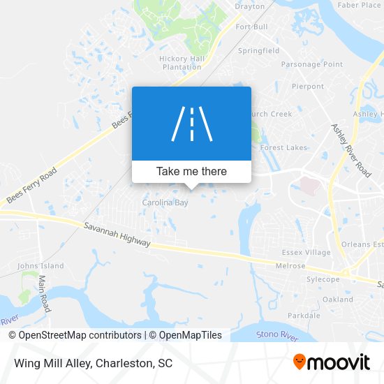 Wing Mill Alley map