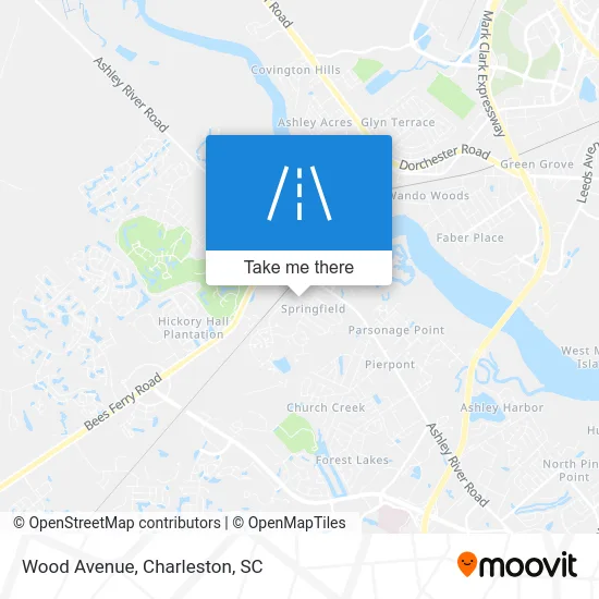 Wood Avenue map