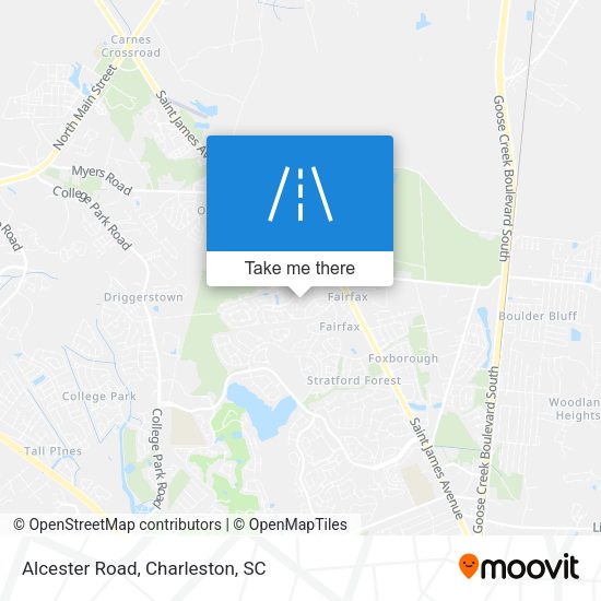 Mapa de Alcester Road