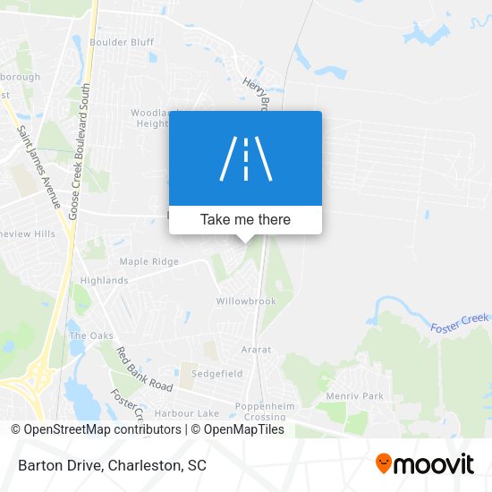 Mapa de Barton Drive