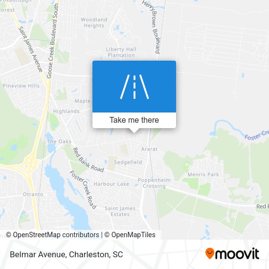 Mapa de Belmar Avenue