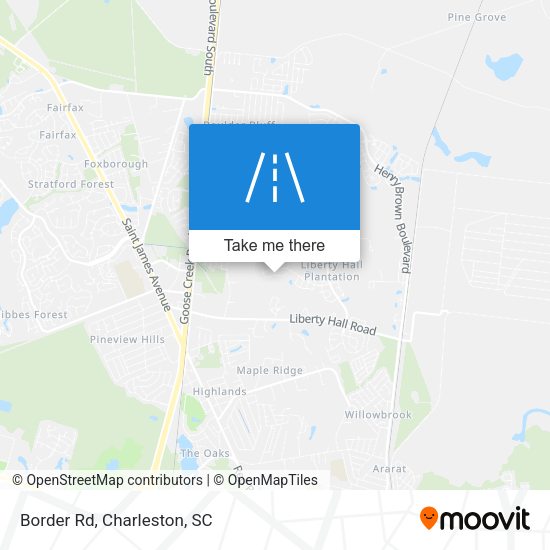 Mapa de Border Rd