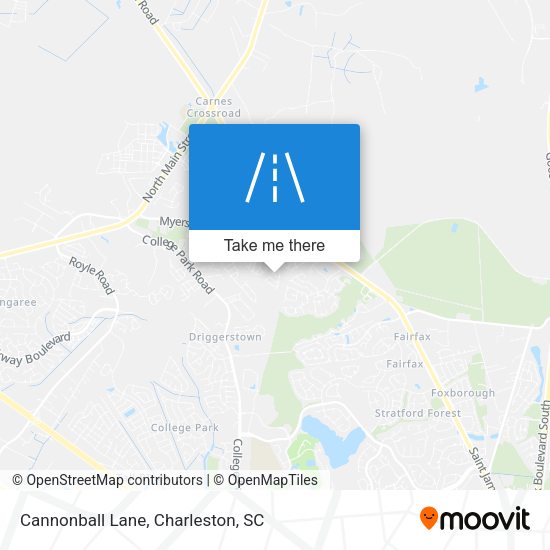 Cannonball Lane map