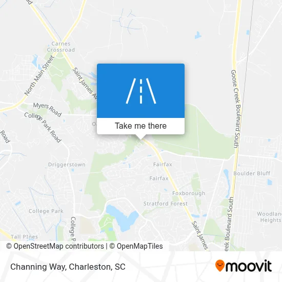 Channing Way map