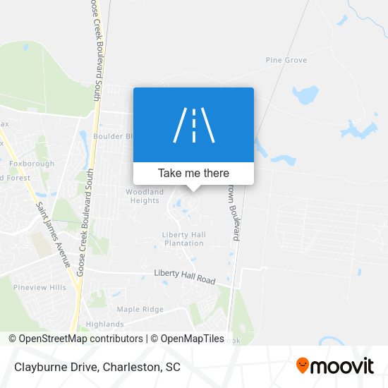 Mapa de Clayburne Drive