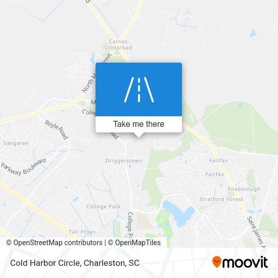 Mapa de Cold Harbor Circle