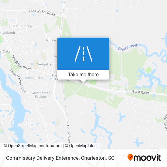 Mapa de Commissary Delivery Enterence