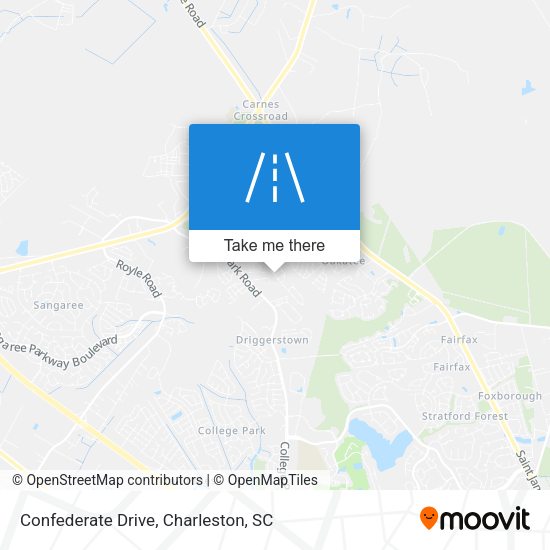 Confederate Drive map