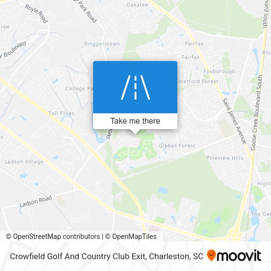 Crowfield Golf And Country Club Exit map