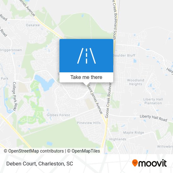 Deben Court map