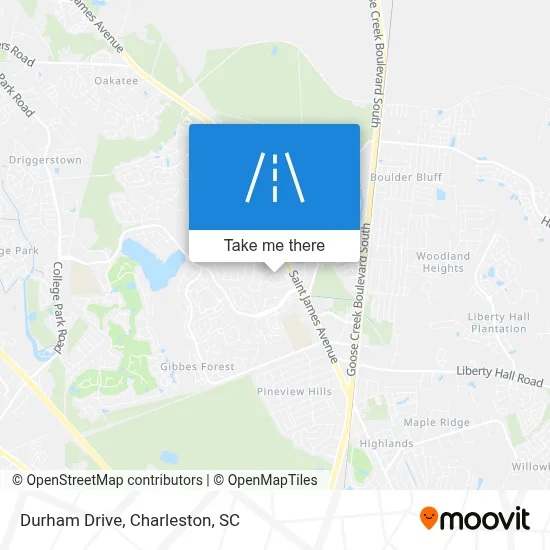 Durham Drive map