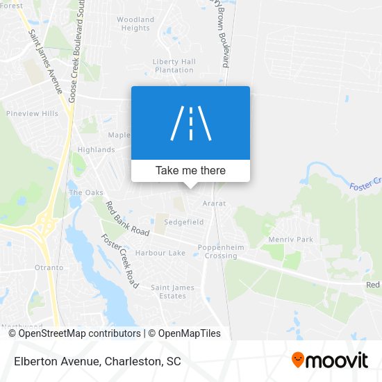 Elberton Avenue map