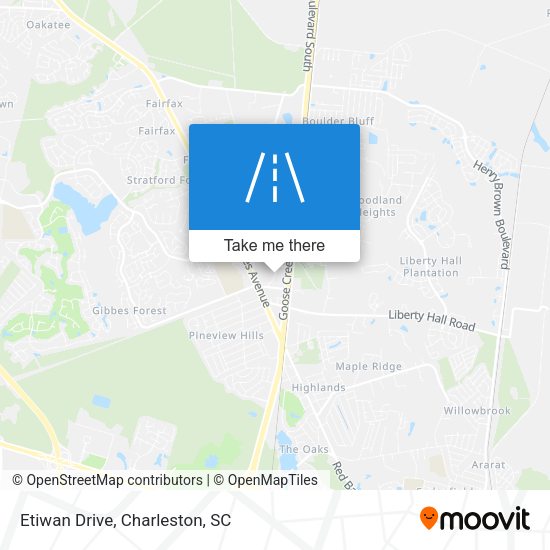 Mapa de Etiwan Drive
