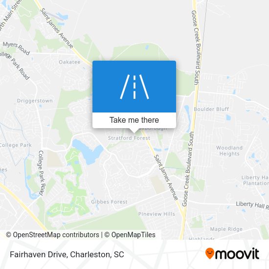 Fairhaven Drive map