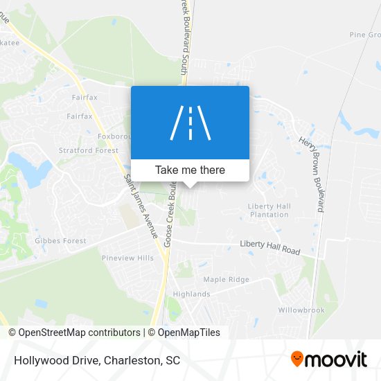 Hollywood Drive map