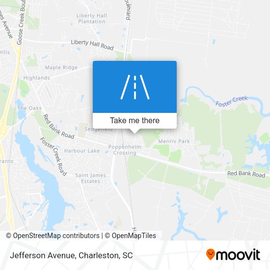 Jefferson Avenue map