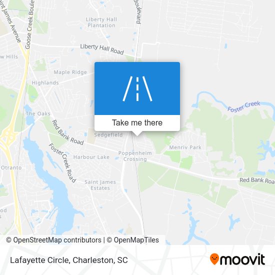 Mapa de Lafayette Circle