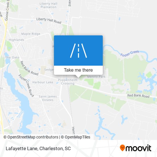 Lafayette Lane map