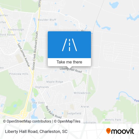 Mapa de Liberty Hall Road