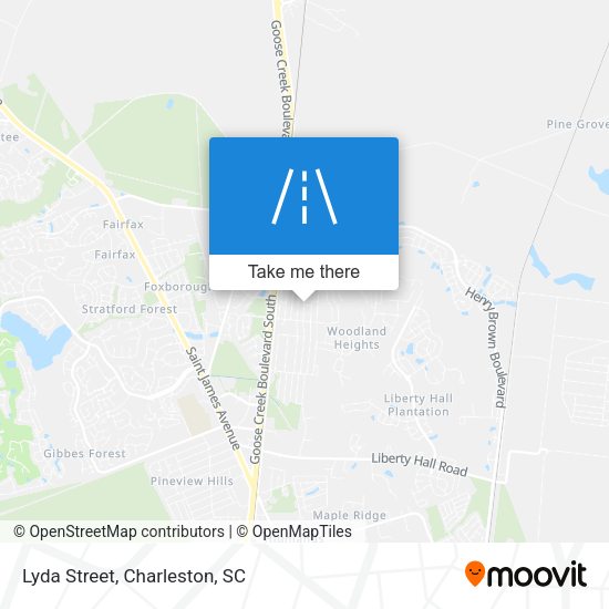 Lyda Street map