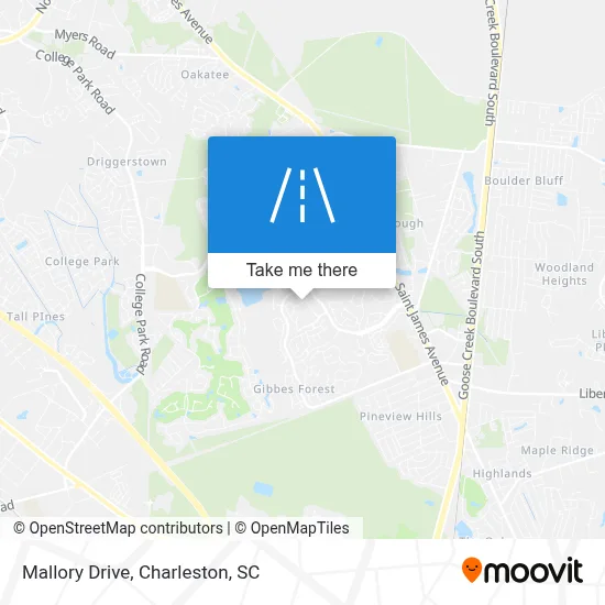 Mallory Drive map