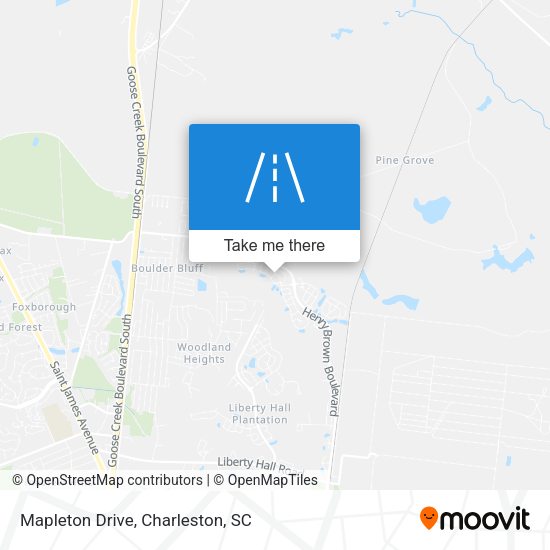 Mapa de Mapleton Drive