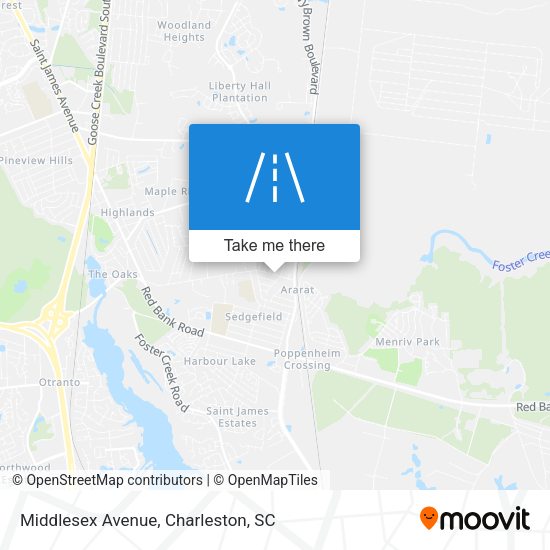 Mapa de Middlesex Avenue