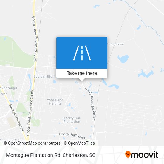 Montague Plantation Rd map
