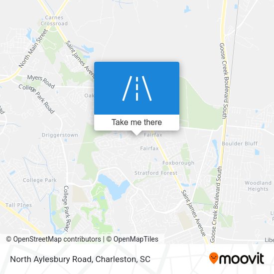 North Aylesbury Road map