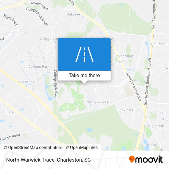 North Warwick Trace map