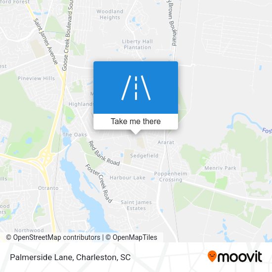Palmerside Lane map