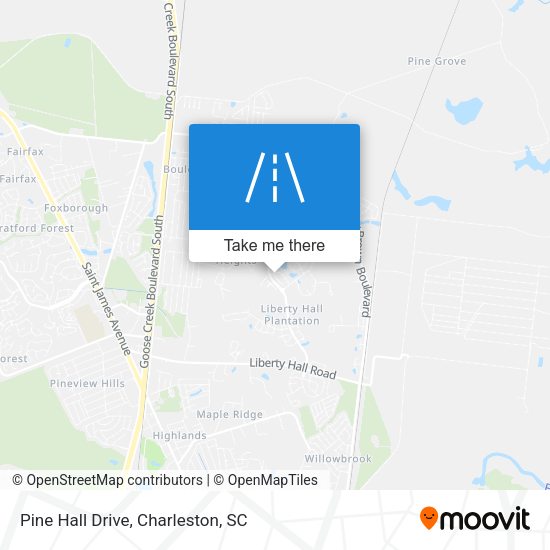 Pine Hall Drive map