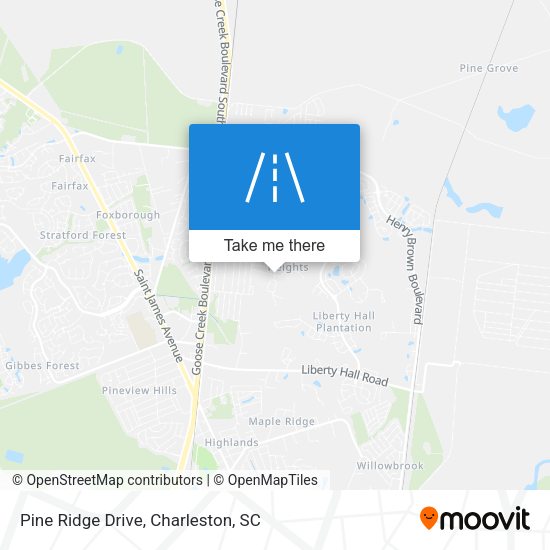 Pine Ridge Drive map