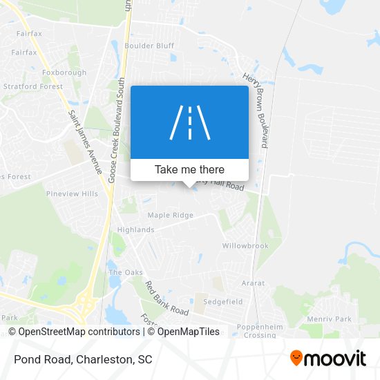 Mapa de Pond Road
