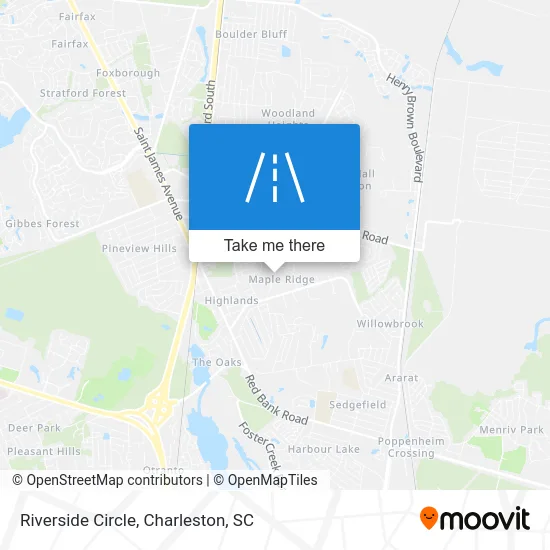 Riverside Circle map