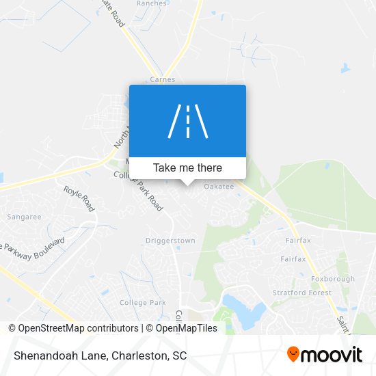Shenandoah Lane map