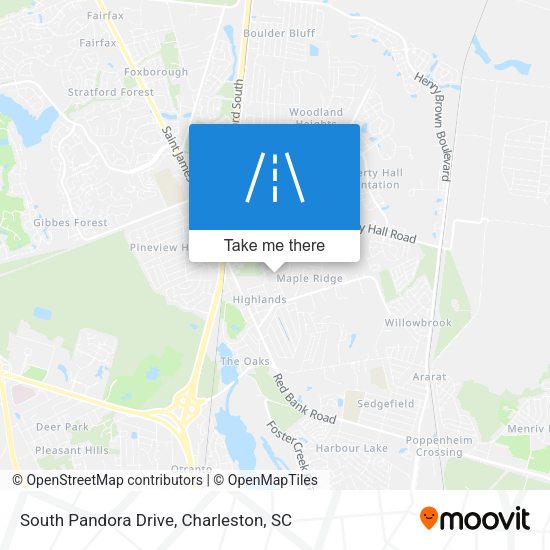 Mapa de South Pandora Drive