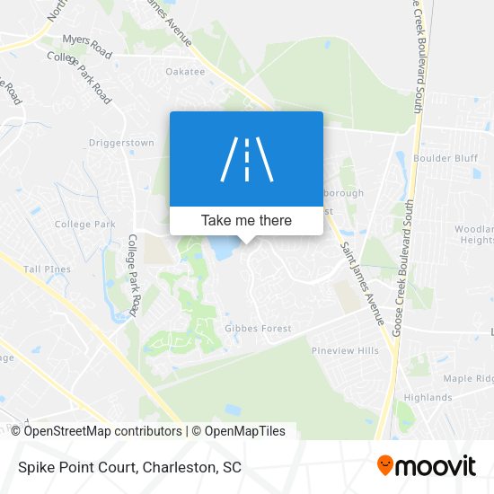 Spike Point Court map