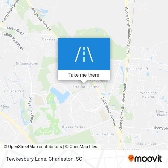 Tewkesbury Lane map