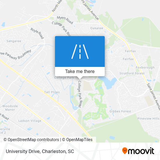 Mapa de University Drive