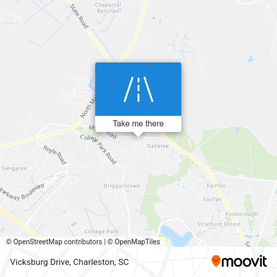 Vicksburg Drive map