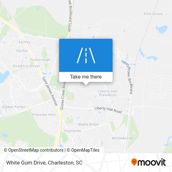 White Gum Drive map